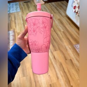 BrüMate Pink Floral Insulated Tumbler